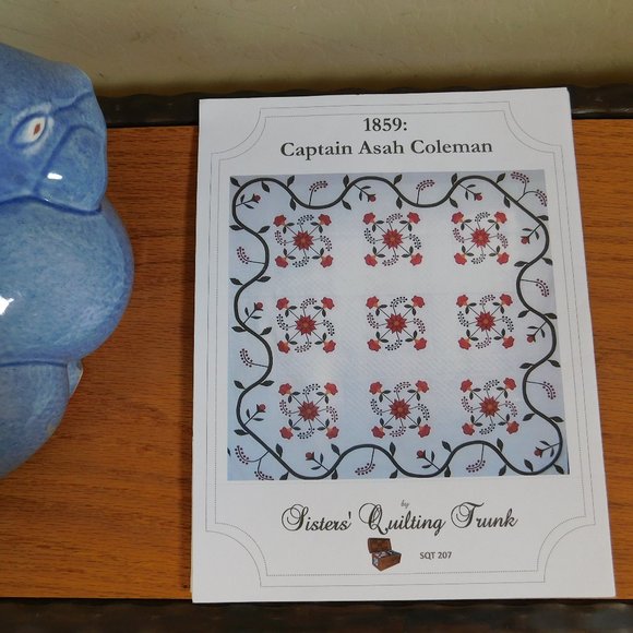 NIP Gardens of a King Traditional Primitives applique quilt pattern & templates - Picture 11 of 13